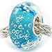 European Turquoise Hawaii Ocean with Bubble Water Park Glass Bead Charm Fits Pandora Biagi Chilia Trollbeads Bracelet