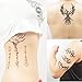 COKOHAPPY 6 Sheets Temporary Tattoo for Men Women Arm Shoulder Sanskrit Lotus Dream-Catcher Phoenix Totem Mandala