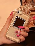 Sasa(TM) iPhone 7 Plus Case ,Luxury Bling Crystal Diamond Perfume Bottle Style TPU Case Cover for iPhone 7 Plus (5.5inch) (White)