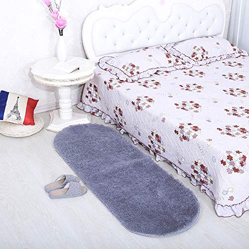 Softlife-Fluffy-Area-Rugs-for-Bedroom-26-x-53-Oval-Shaggy-Floor-Carpet-Cute-Rug-for-Boys-Kids-Room-Living-Room-Home-Decor-Grey