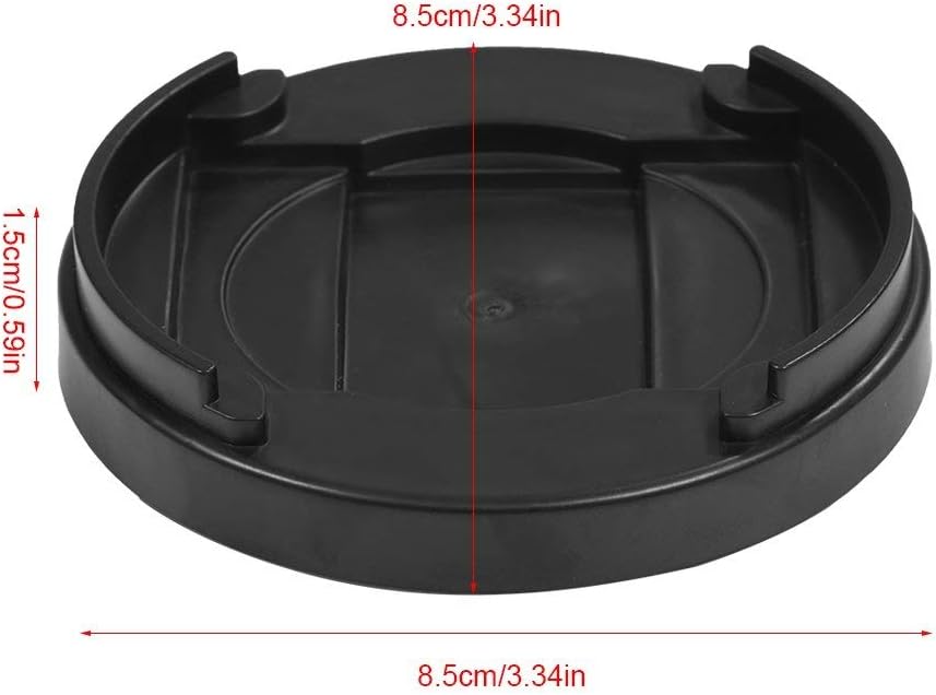 Estink Adjustable Furniture Risers, 8 Pack, Round Black Plastic Multi-slot Non-slip Bed Riser for Table Desk Sofa Chairs 8.5x1.5cm - Image 3