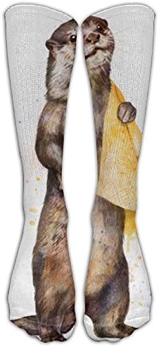 Otter Unisex Tube Sock Novelty Crew Fashion Novelty Tube Knee High Sports Socks
