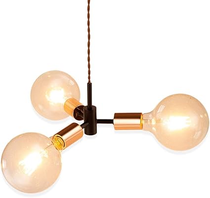 Amazon セーディコ Cerdeco 3灯式ペンダントライト 黒金 から滲む凛々しさ ソケット レトロ ヴィンテージ感溢れる 天井照明 Led電球対応 インテリア照明 引掛けシーリング用 Pdt30 セーディコ Cerdeco ペンダントライト 通販