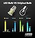 LUYED 5 x 900 Lumens 12v-24v 1156 1141 1003 3014 78-EX Chipsets Led Bulb Used for Back Up Reverse Lights,Brake Lights,Tail Lights,Rv Light,Xenon White(Best Choice of High Brightness)