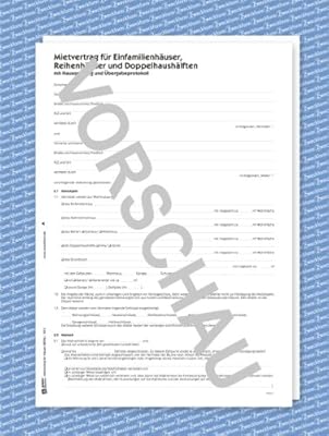 Avery Zweckform 2859e Mietvertrag Haus Word Download Amazon De