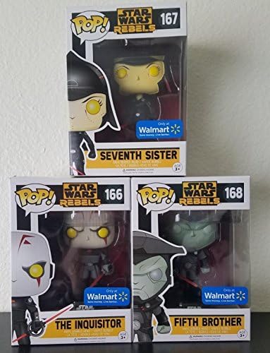 STAR WARS REBELS SET OF 3 FUNKO POP WALMART EXCLUSIVE BROTHER, SISTER INQUISITOR