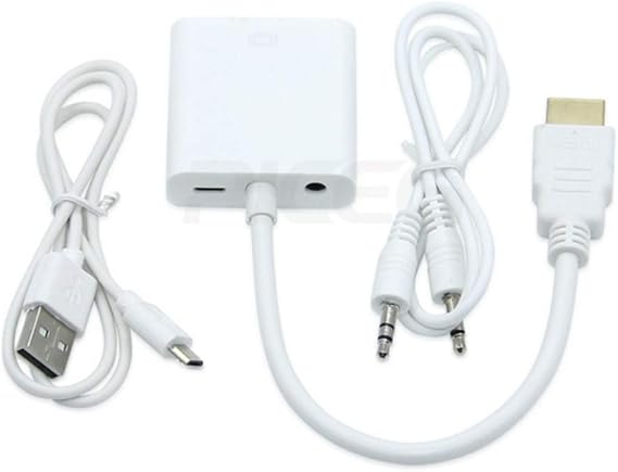 Amazon.com: HDMIHDMI to VGA with chip HD Conversion Cable with Audio to