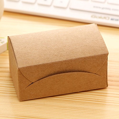 Yexpress 400pcs Retro Blank Kraft Note Paper Business Cards Vocabulary Word Card Message Card DIY Gift Card Blank Paper Tags