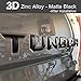 Aukee Tailgate Letters for Toyota Tundra 2014 2015 2016 2017 2018 2019 Emblem Inserts 3D Raised Metal (Matte Black)
