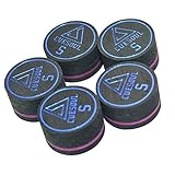 CUESOUL 5pcs Pigskin 14mm 10 Layer Cue Tips for Billiard Pool Cues