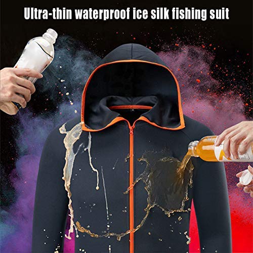 Ktimor Wasserdichte Angeljacke für Herren, hydrophober Windschutz für Outdoor, Wandern, Jagd – Bild 3