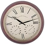 Esschert Design Roman Numerals Plastic Clock, Large