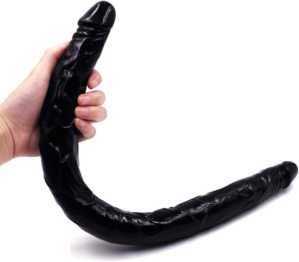QinS 21.5 Inch Double Sided Big Toy Real Feel Soft Flexible Double Head Masager