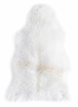 Luxor Living 290942 Schaffell, Wolle, ca. 60 x 85 cm,Weiß