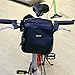 DRBIKE Bike Handlebar Bag Waterproof Front Bag with Shoulder Strap for Folding Bike & Cruiser, Black Quick Release Bicycle Front Pannier Basketthumb 4