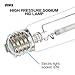 iPower Hydroponic 600 Watt Horticulture Flowering High Pressure Sodium HPS Grow Light Bulb Lamp, High PAR Enhanced Red and Orange Spectrums CCT 2100K