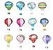 Hot Air Balloon Paper Lantern Reusable Chinese Japanese Party Ball Lamp Decoration 4 Festival Anniversary Christmas Wedding Engagement Happy Birthday String Light Rainbow Star Mix Color Set of 12