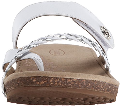 Aetrex Women's Lena Slide Sandal, White, M US Want It All