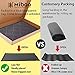Mibao Half Round Entrance Door Mat, 24 x 36 inch Winter Durable Large Heavy Duty Front Outdoor Rug, Non-Slip Welcome Doormat for Entry, Patio