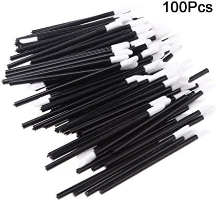 100Pack of CLEVERLOVE Disposable Flocked Lip brushes Lip Applicator Concealer Applicator Makeup Tool Kits