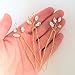 FXmimior Bridal Crystal Hair Pins Wedding Evening Party Hair Accessories Pack of 3 (gold)