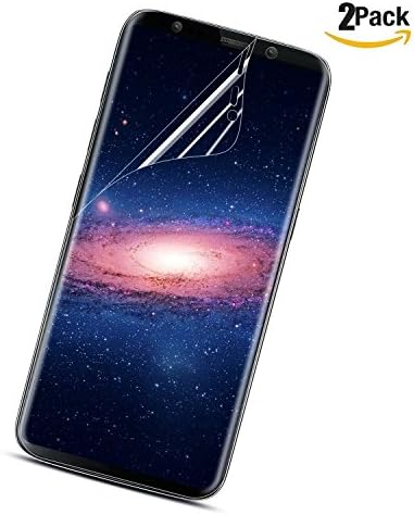 Galaxy S8 Edge Screen Protector, Monez 2-Pack [Full Coverage][Case Friendly][Not Glass][Anti-Scratch] HD Clear TPU Curved Full Screen Protector Film for Samsung Galaxy S8