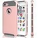 iPhone 7 Case, Tekcoo™ [TDuke Series] iPhone 7 (4.7 INCH) Protective Case Shock Absorbing Hard Hybrid Defender Glossy Cover [Scratch Proof] Plastic Shell + TPU Rubber Inner [Rose Gold/Grey]