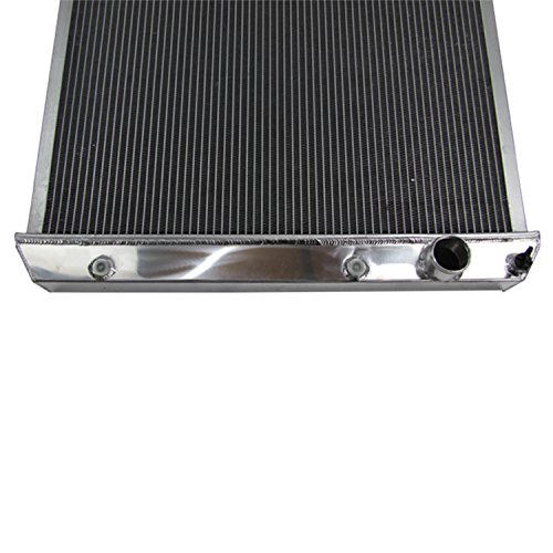 For 1961-1966 Chevy Truck C10 C20 C30 K10 K20 F85 - 4 Row Core Aluminum Radiator +Fan (16 Inches Dia.) w/ Shroud - Thumbnail 5