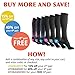 BAMS Premium Bamboo Compression Socks for Men, Women- Antibacterial 15-20 mmHg Medical Graduated Knee-High Sock with New Odor-Kill Technology for Sports, Travel, Maternity Pregnancy