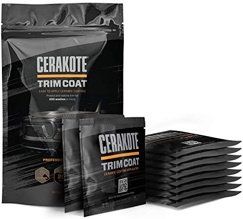 CERAKOTE Ceramic Trim Coat Kit - Quick Plastic Trim Restorer - Guaranteed Restoration to Last Over 200 Washes - A Ceramic Coating, Not a Dressing