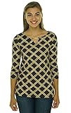 Charter Club Bamboo Print Keyhole Women's Plus Tunic
