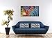 Wieco Art Colorful Abstract Heart Oil Paintings on Canvas Wall Art Ready to Hang for Living Room Bedroom Home Office Decorations Modern 5 Panel 100% Hand Painted Stretched and Framed Artwork