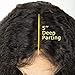 360 Lace Frontal Wigs 180% Density Water Wave Human Hair Wigs with Baby Hair for Black Women Natural Color 18inch