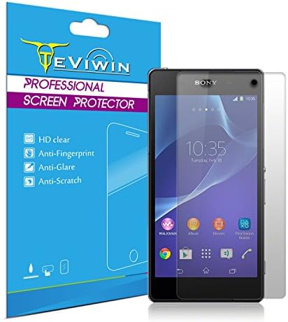 3 Pack Anti-Glare Clear Hard Coating Premium Screen Protector Film / Ultra High Definition Invisible and Anti-Bubble Crystal Shield for Sony Xperia Z2 L50W - Free Lifetime Replacement Warranty