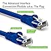 GEARit 50-Pack, Cat 6 Ethernet Cable Cat6 Snagless Patch 1 Foot - Snagless RJ45 Computer LAN Network Cord, Blue - Compatible with 5 Port Switch POE 5port Gigabit