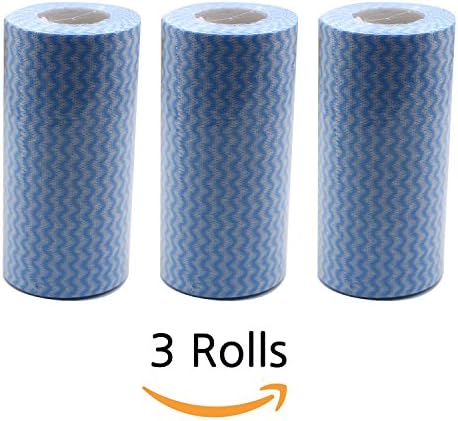 kitchen towels and dishcloths 3rolls 150pcs Blue best dishcloths Cleaning Multi-purpose cloth