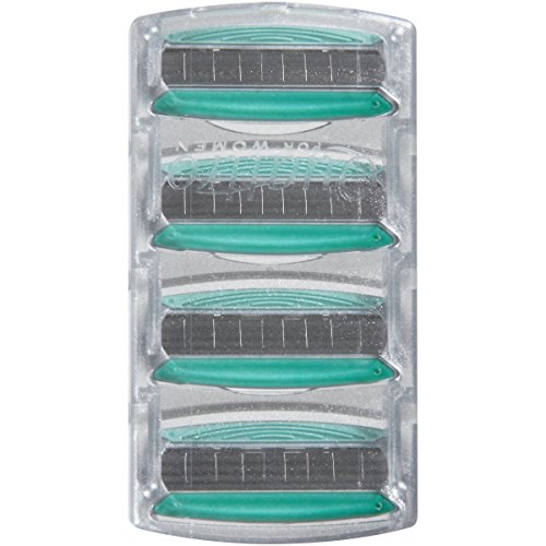 Schick Quattro for Women Razor Blade Refills for Sensitive Skin with Hypo-Allergenic Aloe - 4 Count