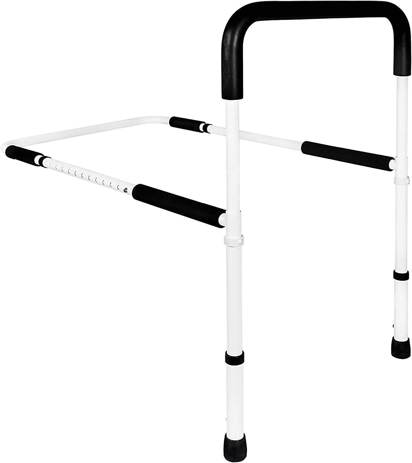 Medical Adjustable Bed Assist Rail Handle and Hand Guard Grab Bar, Bedside Safety and Stability (Tool-Free Assembly): Health & Personal Care