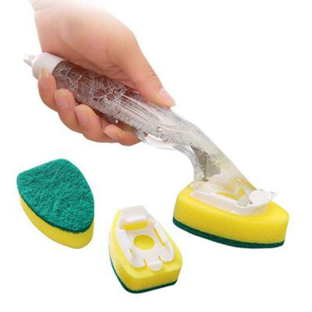 Pagacat New Non-sticky Dishwashing Multi-functional Dishwashing Sponge Brushes