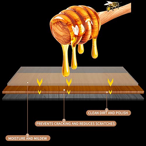 WENFENG 2 Pack Wood Seasoning Beewax Natural Beewax Traditional Wood Wax Multipurpose Beeswax Furniture Polish for Wood Polish Furniture Care