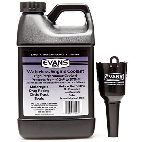 EVANS Coolant EC10064 Waterless Engine Coolant, 64 fl. oz. with Funnel
