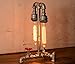 Designer Edison Vintage Style Industrial Steampunk Craftsmanship Interior Retro Pipe Table/Desk/Bedside Lamp (Double Lights)