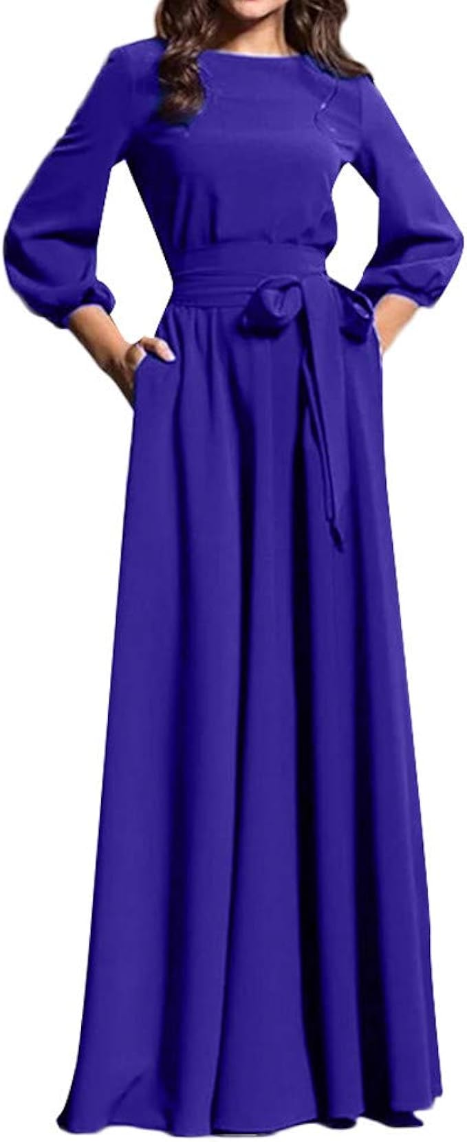 Qmber Kleider Damen Pullover Kleid Elegant Brautjungfernkleid Petticoat Lange Ärmel Ballkleid Hepburn Herbst Winter, Boho Langarm Maxi Abend Party Qmber Kleider Damen Pullover Kleid Elegant Brautjungfernkleid Petticoat Lange Ärmel Ballkleid Hepburn Herbst Winter, Boho Langarm Maxi Abend Party