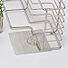 Stainless Steel Shelf Organizer, Rerii Self Adhesive Stainless Steel Bathroom Shower Rack Organizer for Shampoo, Kitchen Organizer Shelf for Condiment Bottles - Drill Free, Recyclable Adhesive Pad