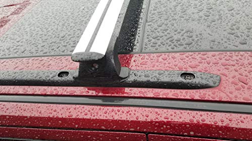 BRIGHTLINES Roof Rack Crossbars Compatible with 2011-2019 Jeep Grand Cherokee Altitude/SRT with Roof Black Moldings