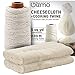 Cheesecloth and Cooking Twine - by Kitchen Gizmo, Grade 50 100% Unbleached Cotton (5 Yards/45 Sq. Feet) Cheese Cloth for Straining with 220 Ft Butchers Twine primary