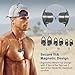 Wireless Bluetooth Earbuds | Forone Magnetic Headphones with Crystal Sound | IPX5 Waterproof Noise-Cancelling Headset with Mic | Fitness, Exercise, Running, Gym,Sports (Silver3)