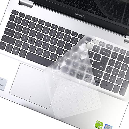 JRC Keyboard Skins,Premium Ultra Thin TPU Clear Keyboard Cover for 15.6" Dell Inspiron 15 5000 5584, Inspiron 15 7000 7590 7591 Laptop, US Layout Only
