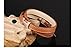 Fashion Ahead Men Women Stainless Steel 2 Layers Leather H Bracelet Belt Clasp, Black / Brown