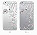 iPhone 6 / 6S 4.7-inch Transparent Case Flower Ultra Slim Thin Soft Cover Anti-Slip Shell (Elephant Flowers)
